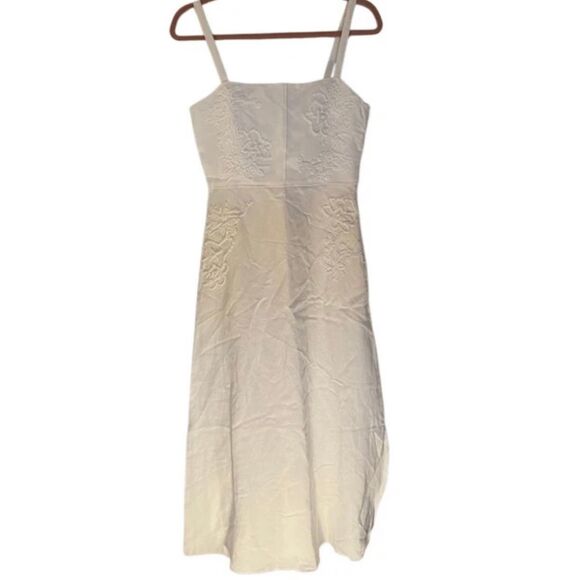 Zara ZW collection, NWT women’s embroidered white midi dress size medium - Picture 2 of 6